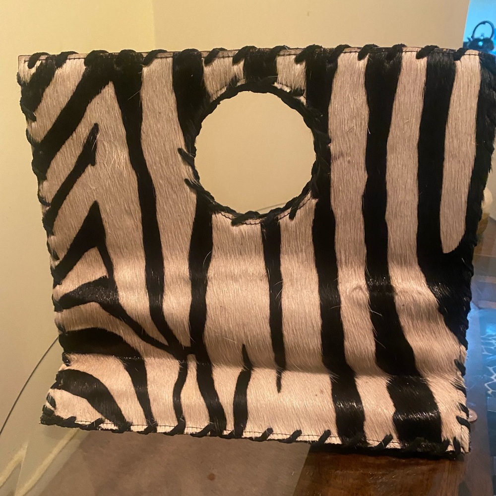 Small zebra print bag